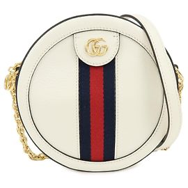 GUCCI Ophidia Sherry Double G Round Mini Chain Shoulder Bag 550618