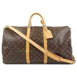 Louis Vuitton Monogram Keep All Bandouliere 55 Boston Bag M41414