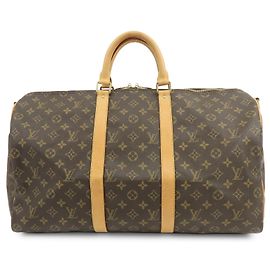 Louis Vuitton Monogram Keep All Bandouliere 50 Boston Bag M41416