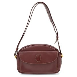 Borsa a tracolla in pelle Cartier Must de Cartier Bordeaux Wine Red