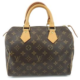 Louis Vuitton Monogram Speedy 25 Boston Bag Handtasche Braun M41528