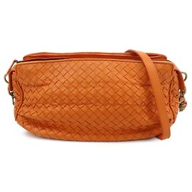 BOTTEGA VENETA Borsa a tracolla Intrecciato in pelle Orange 192661