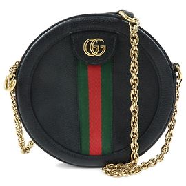 GUCCI Ophidia Sherry GG Marmont Mini Round Shoulder Bag 550618