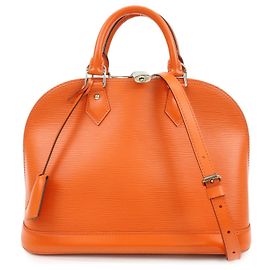 Borsa a mano Louis Vuitton Epi Alma PM Pimont Orange M40623