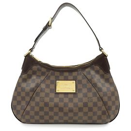 Borsa a tracolla Louis Vuitton Damier Thames GM Brown N48181