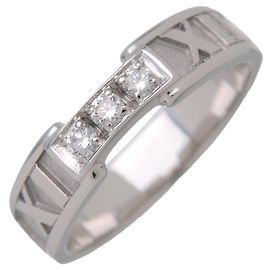 Tiffany & Co Atlas 3P Diamantring 750WG Weißgold US8.5-9 EU59