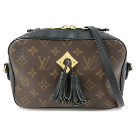 Borsa a tracolla Louis Vuitton Monogram Canvas Leather Saintonge M43555