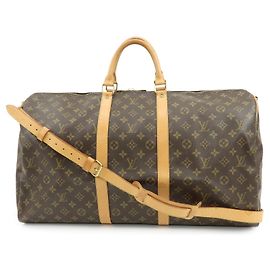Louis Vuitton Monogram Keep All Bandouliere 55 Boston Bag M41414