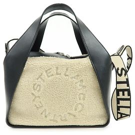 Stella Mc Cartney STELLA MCCARTNEY Bolsa de Ombro Crossbody Alter Nappa Faux Shearling