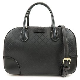 Borsa 2Way GUCCI in pelle Diamante Borsa a mano Borsa a tracolla Nera 354224