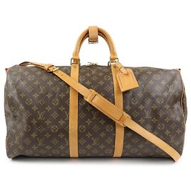 Louis Vuitton Monogram Keep All Bandouliere 55 Boston Bag M41414
