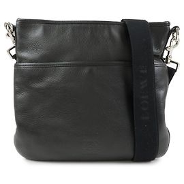 LOEWE Borsa a tracolla Anagram in pelle Borsa a spalla Dark Brown