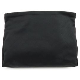 BOTTEGA VENETA Pochette in nylon Intrecciato Flat Pouch Nera