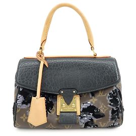 Louis Vuitton Monogram Fleur de Jais Carrousel Hand Bag M40434