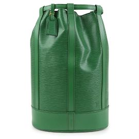 Autre Marque Borsa a tracolla Louis Vuitton Epi Leather Randonnee GM Green M43084