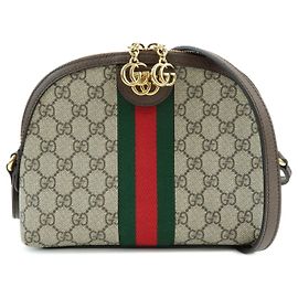 Borsa a tracolla GUCCI Ophidia Sherry Double G GG Supreme in pelle 499621