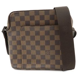 Borsa a tracolla Louis Vuitton Damier Olaf PM Marrone N41442