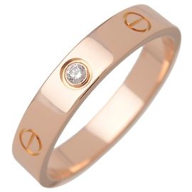 Anello Cartier Mini Love 1P Diamante K18 750PG #60 US9.25 EU60 HK20.5