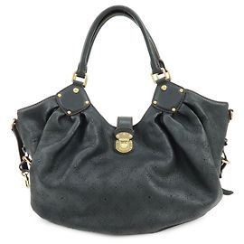 Borsa a tracolla e borsa a mano Louis Vuitton Monogram Mahina L Noir M95765