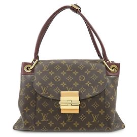 Louis Vuitton Monogram Olympe Canvas Hand Bag Shoulder Bag Brown M40579