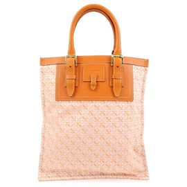 Bolso Tote y Bolso de Mano Loewe Repeat Anagram de Lona y Cuero Orange