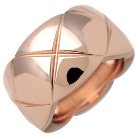 Anillo CHANEL COCO Crush Large K18 750PG Rose Gold #51 US 5.5 EU51 J10818