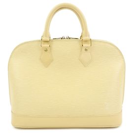 Louis Vuitton Alma Epi Leather Hand Bag Vanilla M5214A