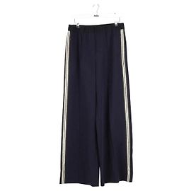 Autre Marque Pantaloni a gamba larga DNA wide leg strip blu