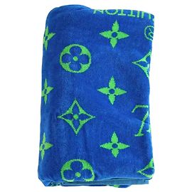 Louis Vuitton beach towel blue
