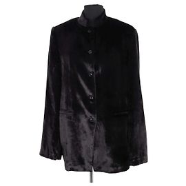 Blazer Lara Loulou de Saison preto em viscose