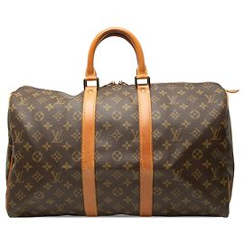 Mala de Viagem Louis Vuitton Monogram Keepall 45 Castanha