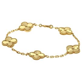 Bracciale Van Cleef & Arpels Alhambra Guilloché 5-Motif