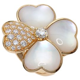 Anello Van Cleef & Arpels Cosmos Medium in Diamanti e Madreperla