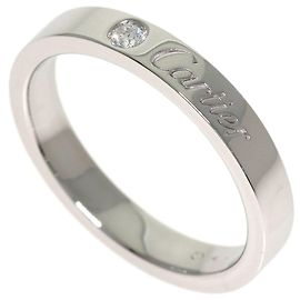 Cartier Gravierter Ring mit 1 Diamanten