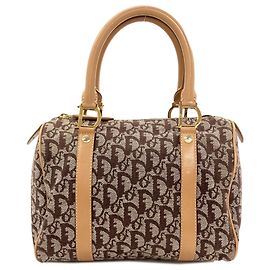 Borsa Christian Dior in tela con motivo Trotter