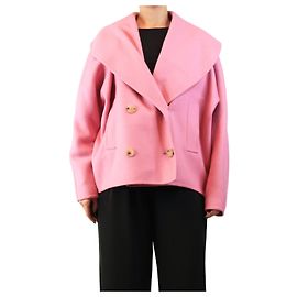 Lanvin Zweireihiger Blazer in Rosa - Größe UK 12
