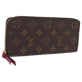 LOUIS VUITTON Monogram Portefeuille Clemence Long Wallet M60742 LV