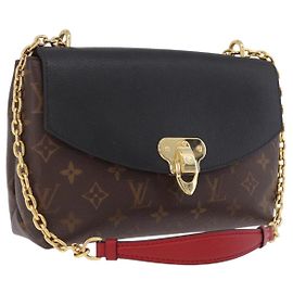 LOUIS VUITTON Monogram Sun Placide Shoulder Bag Black M43714 LV