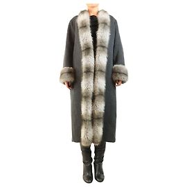 Autre Marque Abrigo de lana gris Anouk Yve - talla UK 10