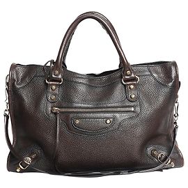 Balenciaga Borsa tote Classic City marrone