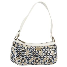 Céline CELINE Handtasche Canvas Navy Goldfarben