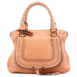 Chloé Borsa a tracolla Marcie in pelle rosa tenue