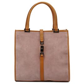 Gucci 002 1065 Borsa Tote Jackie in camoscio rosa