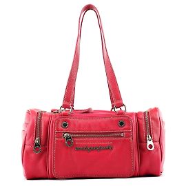 Marc by Marc Jacobs Borsa tote per fotocamera in pelle rosa multi-tasche