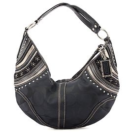 Coach 10483 Black Signature C Boho Bag