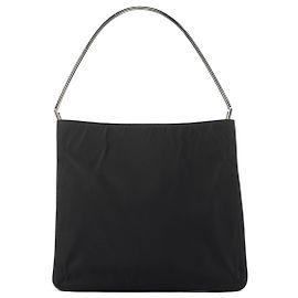 Prada Borsa a tracolla B8434 Black Tessuto Metallo