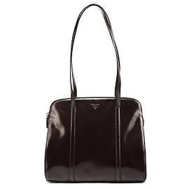 Prada Borsa Tote Sport Spazzolato marrone scuro 1995