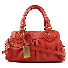 Marc by Marc Jacobs Borsa 2-Way Classic Q Baby Groovee in pelle rossa