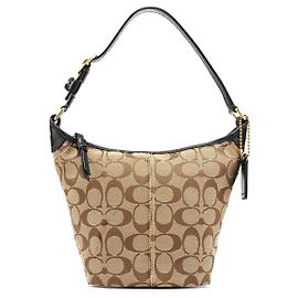 Coach 40896 Borsa a tracolla Signature Canvas Beige Brown