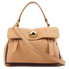 Yves Saint Laurent 283761 Borsa 2-Way Muse Two in pelle Beige Brown